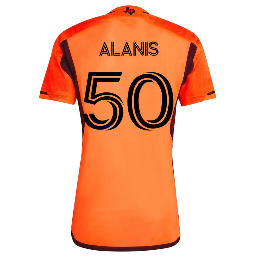 Mulher Camisola Brian Alanis #50 Laranja Principal 2023/24 Camisa Brasil