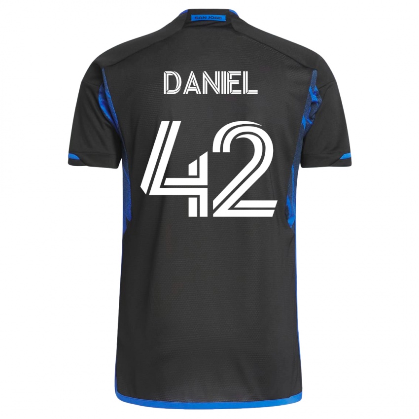 Mulher Camisola Daniel #42 Azul Preto Principal 2023/24 Camisa Brasil