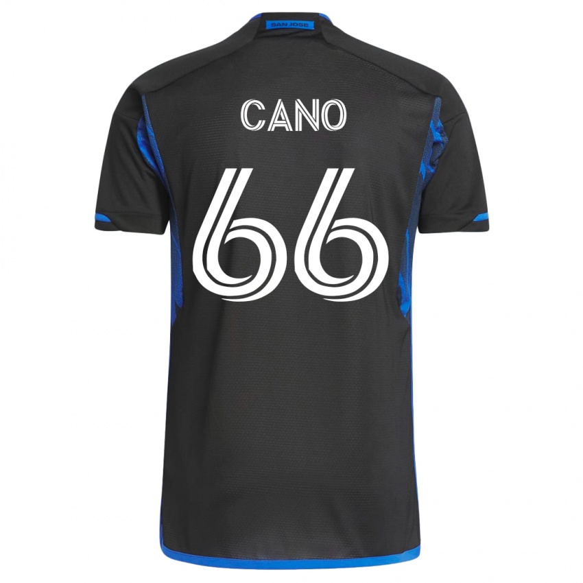 Mulher Camisola Alejandro Cano #66 Azul Preto Principal 2023/24 Camisa Brasil