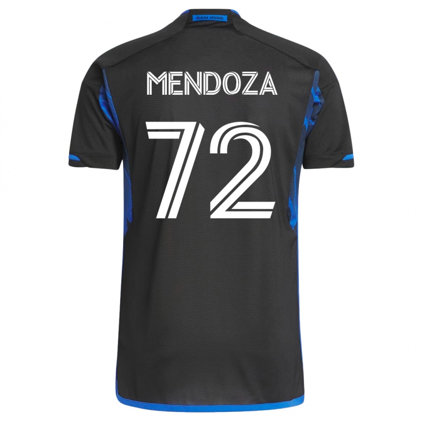 Mulher Camisola Edwyn Mendoza #72 Azul Preto Principal 2023/24 Camisa Brasil