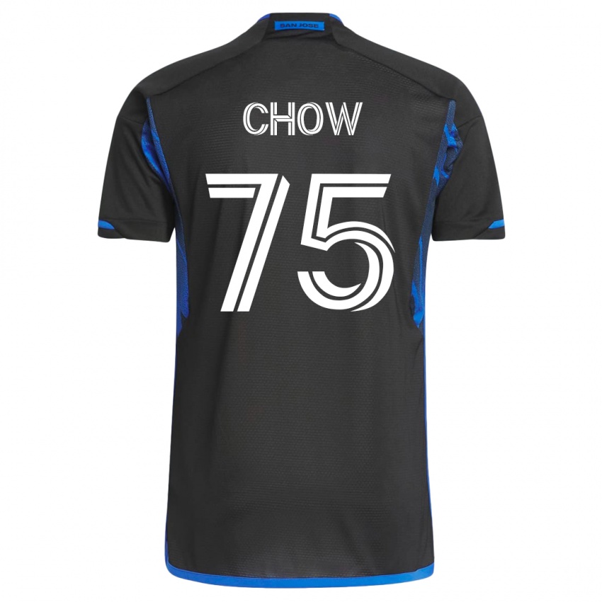 Mulher Camisola Alex Chow #75 Azul Preto Principal 2023/24 Camisa Brasil