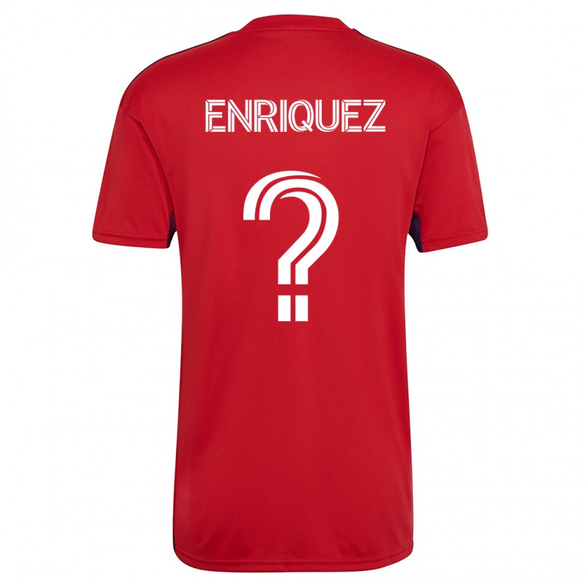 Mulher Camisola Fabian Enriquez #0 Vermelho Principal 2023/24 Camisa Brasil