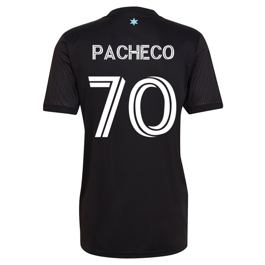 Mulher Camisola Diogo Pacheco #70 Preto Principal 2023/24 Camisa Brasil