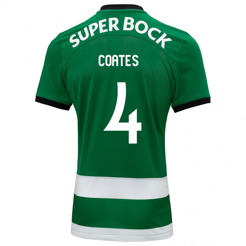Mulher Camisola Sebastian Coates #4 Verde Principal 2023/24 Camisa Brasil