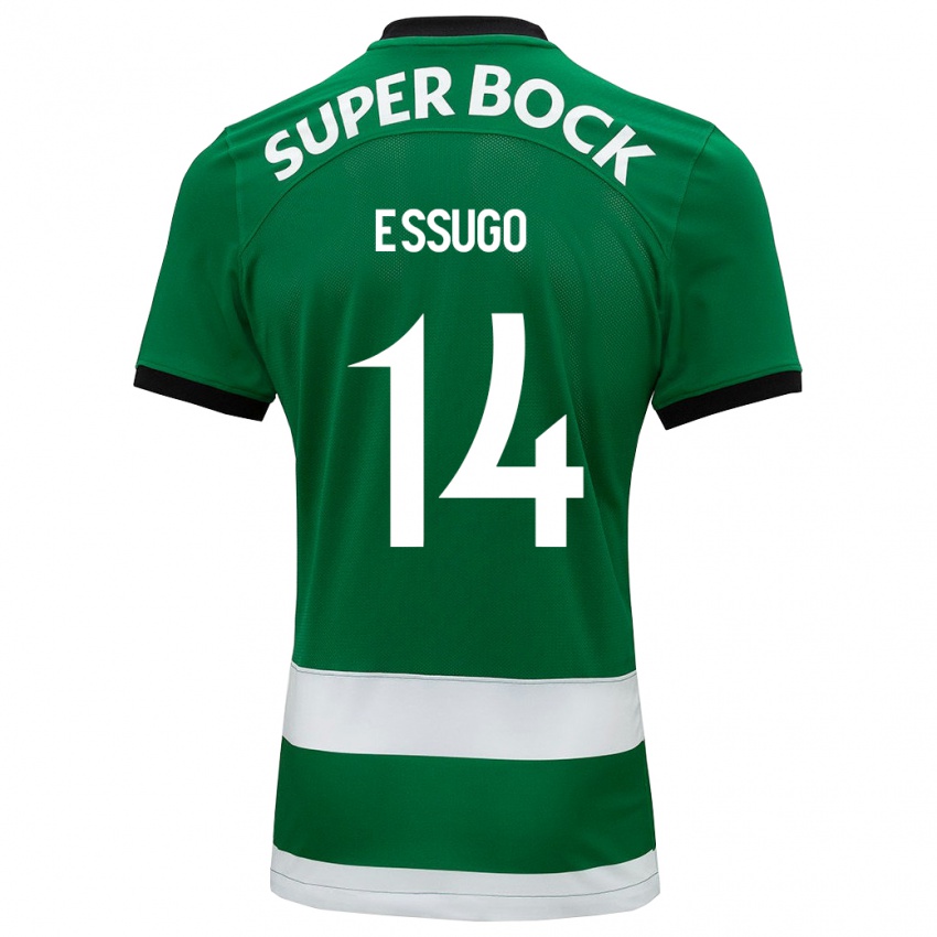 Mulher Camisola Dario Essugo #14 Verde Principal 2023/24 Camisa Brasil