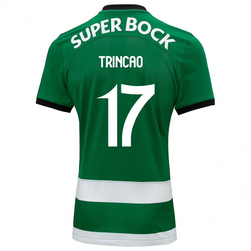 Mulher Camisola Trincão #17 Verde Principal 2023/24 Camisa Brasil