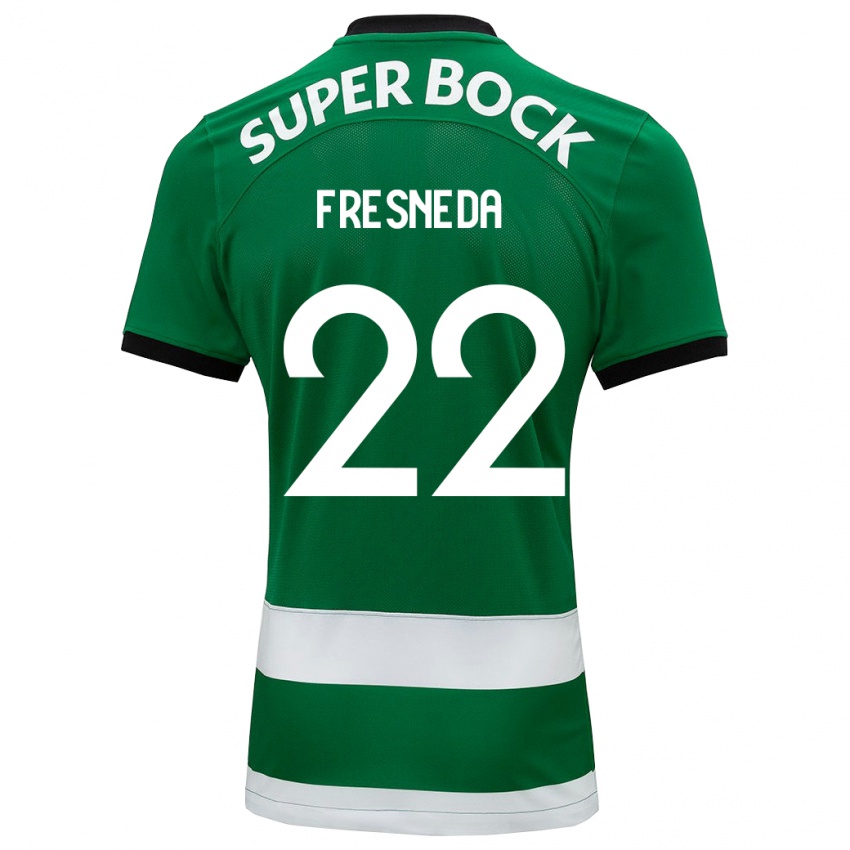 Mulher Camisola Iván Fresneda #22 Verde Principal 2023/24 Camisa Brasil