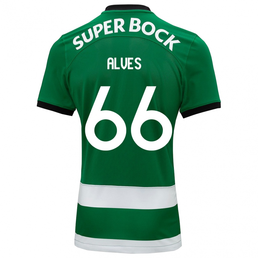 Mulher Camisola Miguel Alves #66 Verde Principal 2023/24 Camisa Brasil