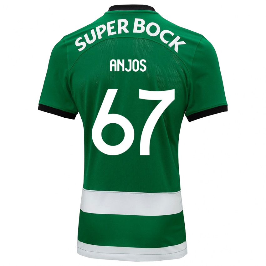 Mulher Camisola Lucas Anjos #67 Verde Principal 2023/24 Camisa Brasil