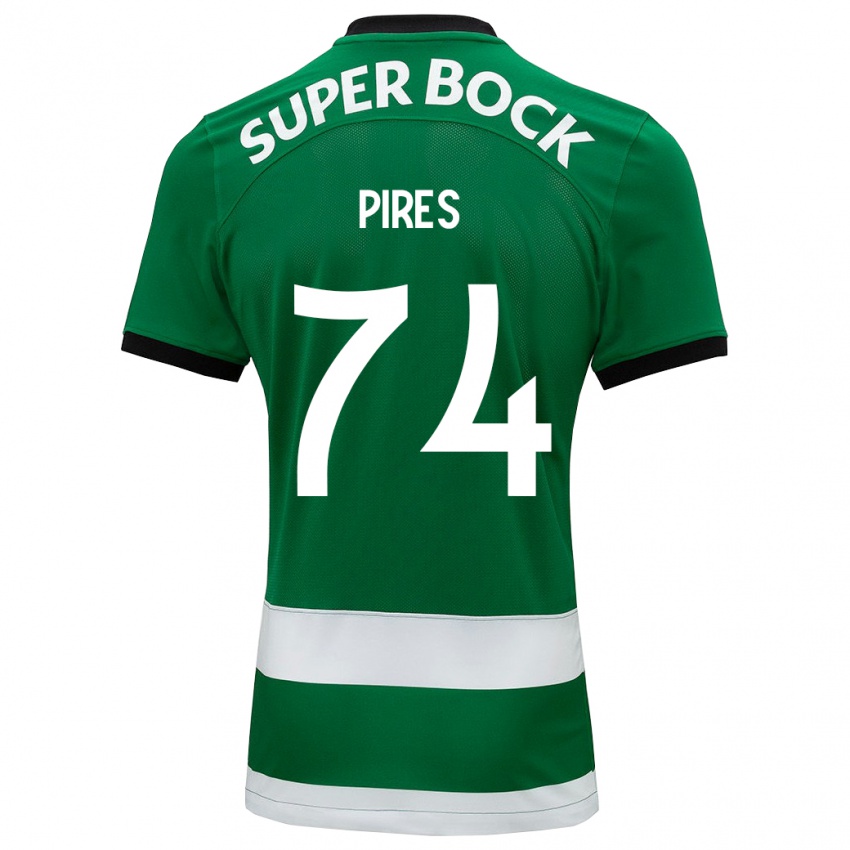 Mulher Camisola Guilherme Pires #74 Verde Principal 2023/24 Camisa Brasil