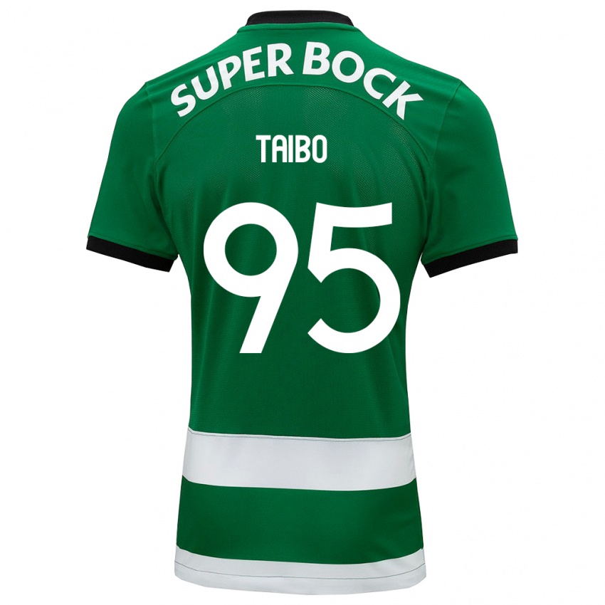 Mulher Camisola Lucas Taibo #95 Verde Principal 2023/24 Camisa Brasil