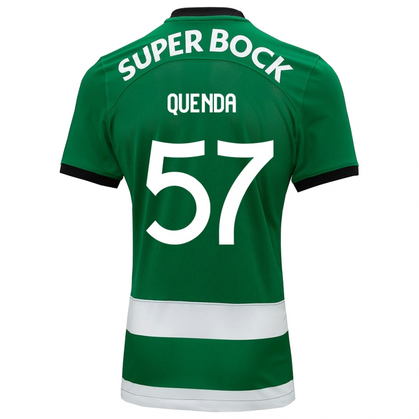 Mulher Camisola Geovany Quenda #57 Verde Principal 2023/24 Camisa Brasil