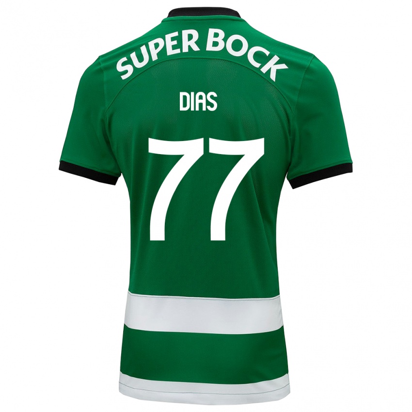 Mulher Camisola Lucas Dias #77 Verde Principal 2023/24 Camisa Brasil