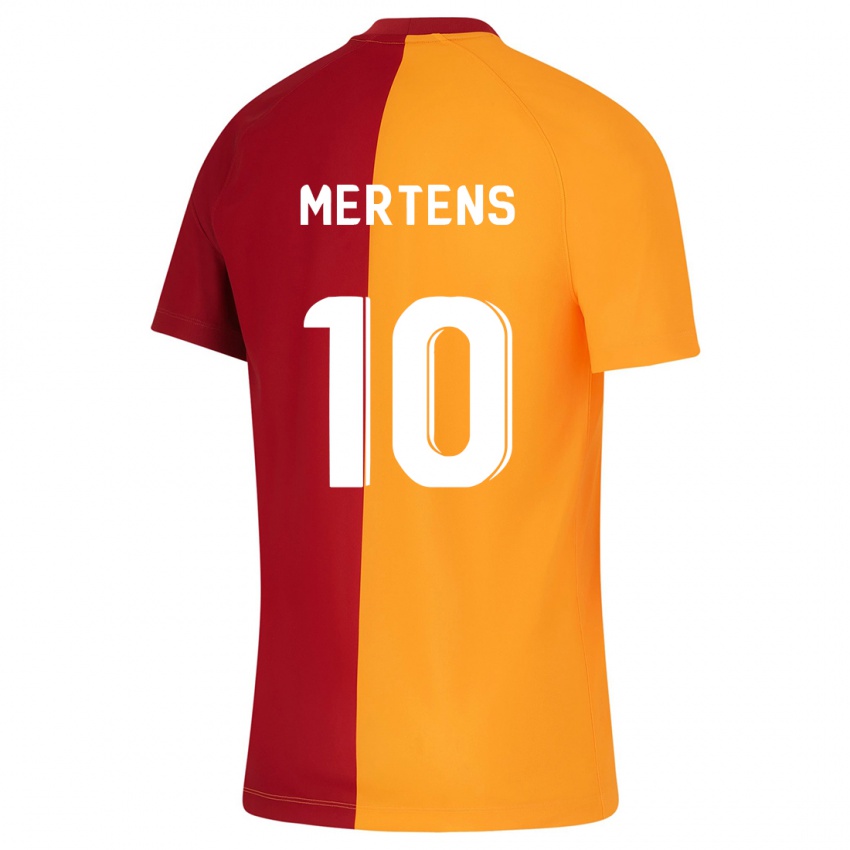 Mulher Camisola Dries Mertens #10 Laranja Principal 2023/24 Camisa Brasil