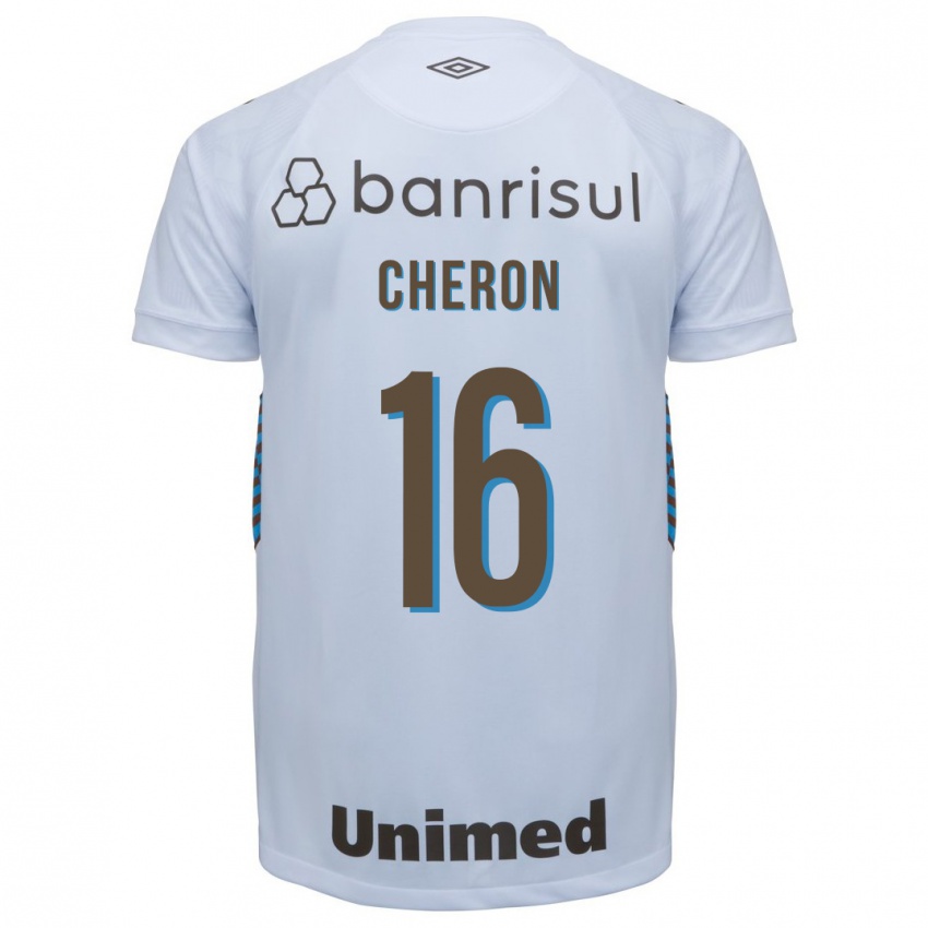 Mulher Camisola Bruno Cheron #16 Branco Alternativa 2023/24 Camisa Brasil