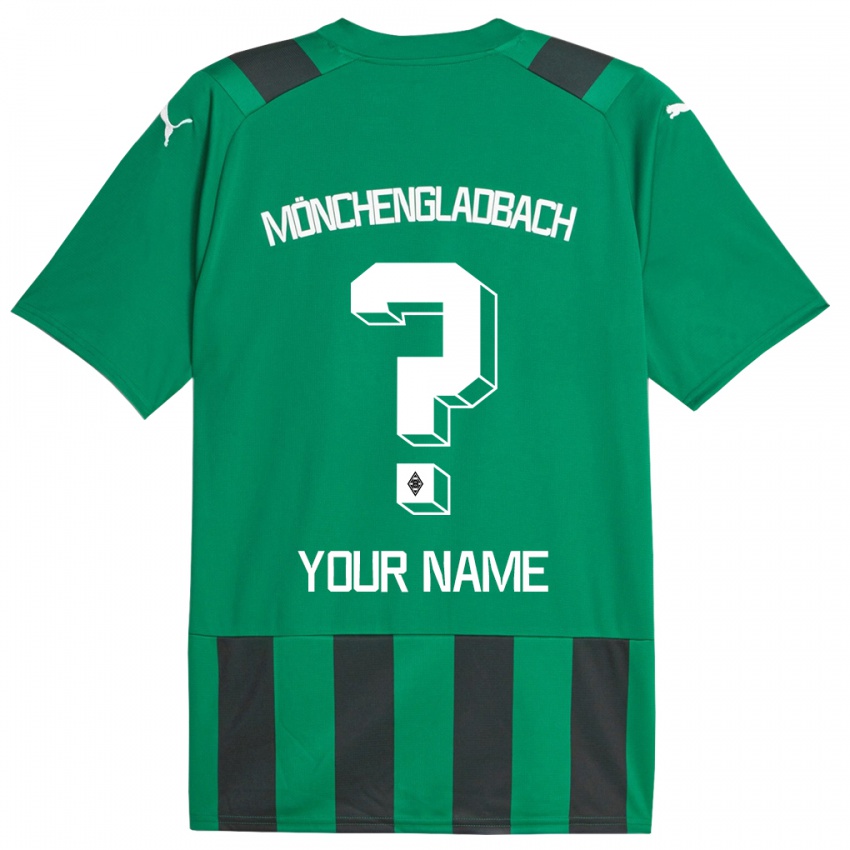 Mulher Camisola Seu Nome #0 Preto Verde Alternativa 2023/24 Camisa Brasil