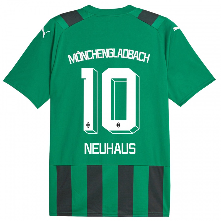 Mulher Camisola Florian Neuhaus #10 Preto Verde Alternativa 2023/24 Camisa Brasil