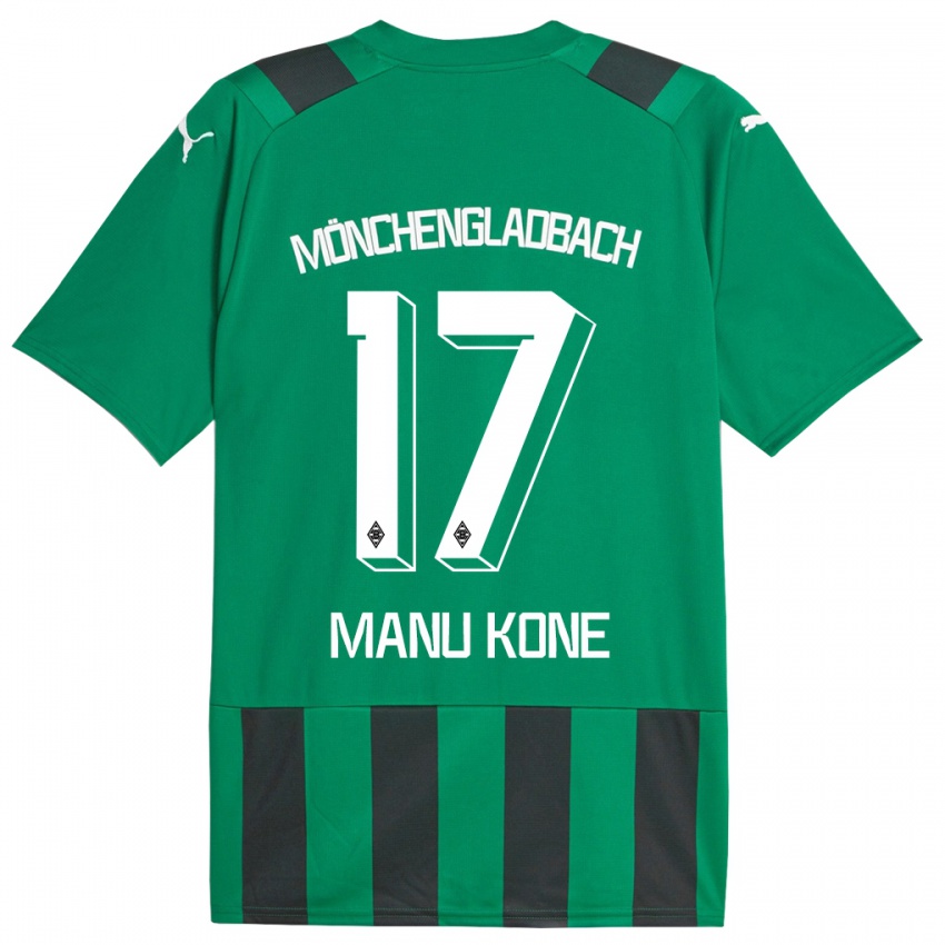 Mulher Camisola Manu Kone #17 Preto Verde Alternativa 2023/24 Camisa Brasil