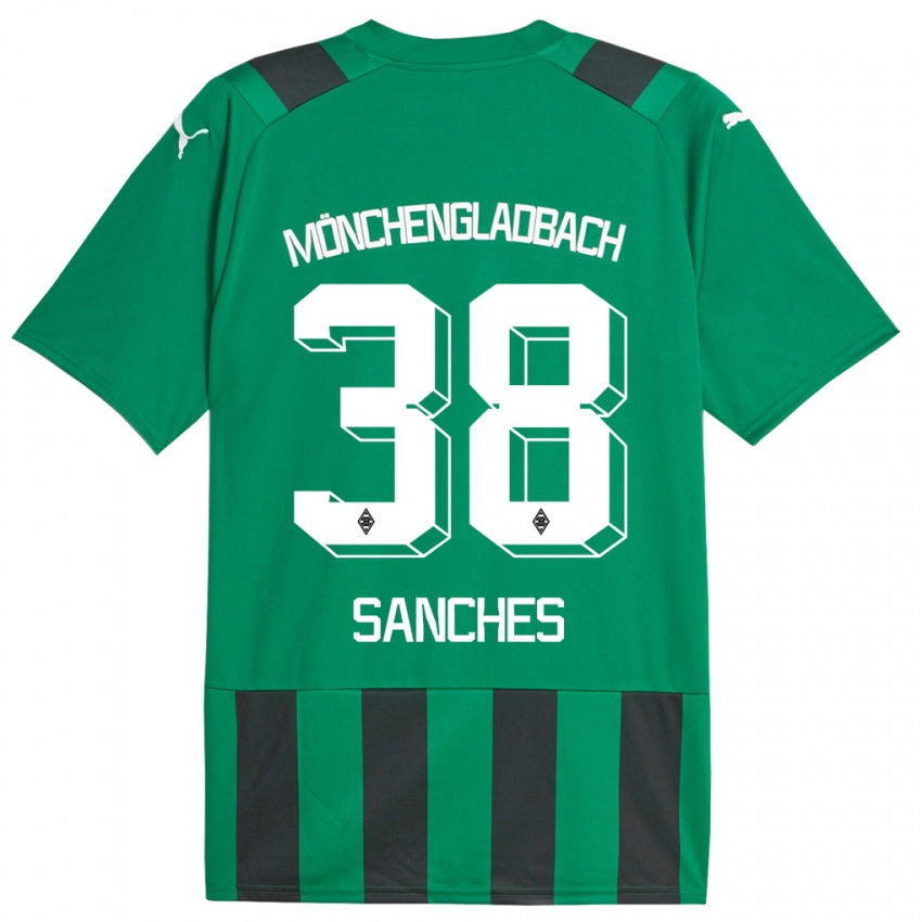 Mulher Camisola Yvandro Borges Sanches #38 Preto Verde Alternativa 2023/24 Camisa Brasil