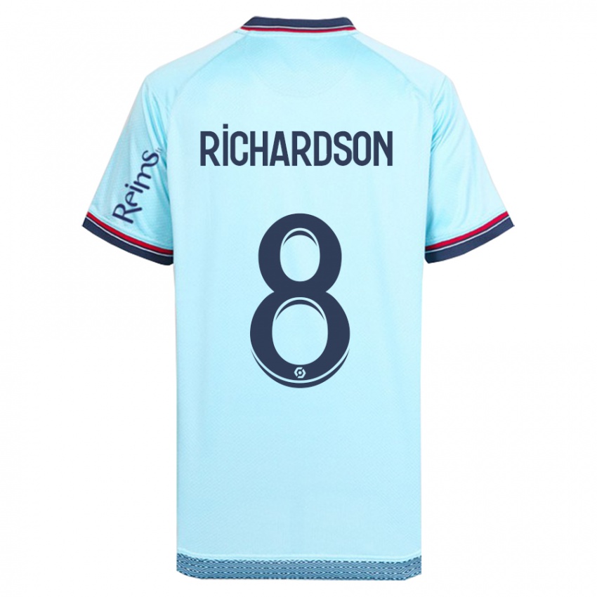 Mulher Camisola Amir Richardson #8 Céu Azul Alternativa 2023/24 Camisa Brasil