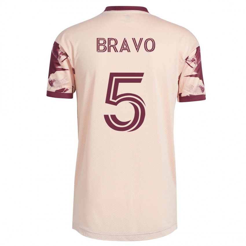 Mulher Camisola Claudio Bravo #5 Esbranquiçado Alternativa 2023/24 Camisa Brasil