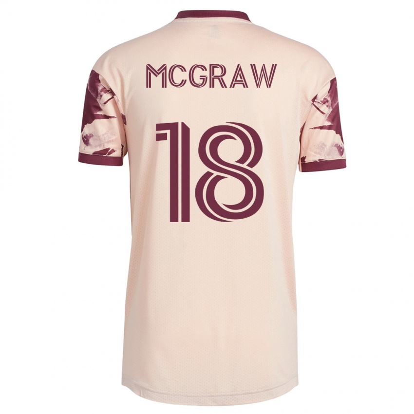 Mulher Camisola Zac Mcgraw #18 Esbranquiçado Alternativa 2023/24 Camisa Brasil
