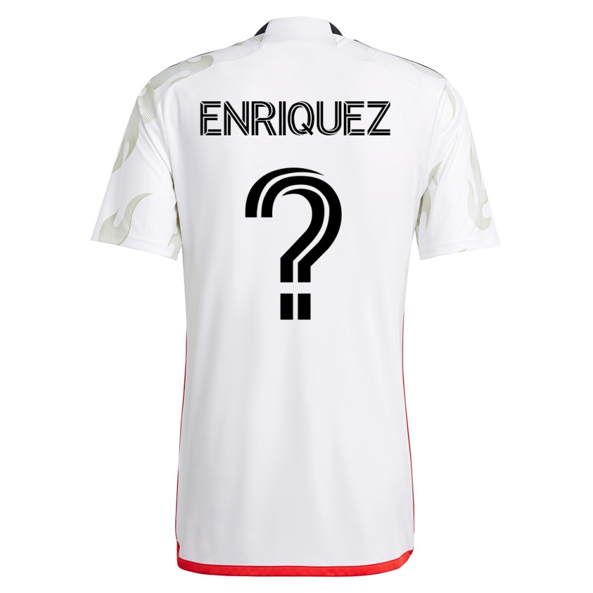 Mulher Camisola Fabian Enriquez #0 Branco Alternativa 2023/24 Camisa Brasil