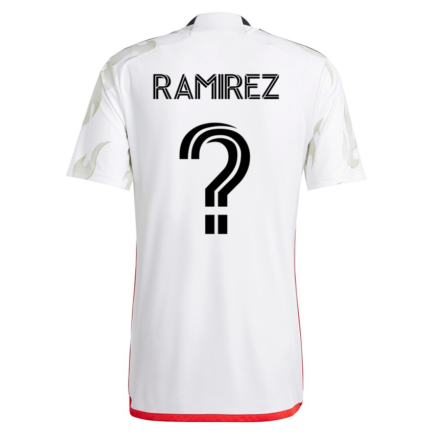 Mulher Camisola Anthony Ramirez #0 Branco Alternativa 2023/24 Camisa Brasil