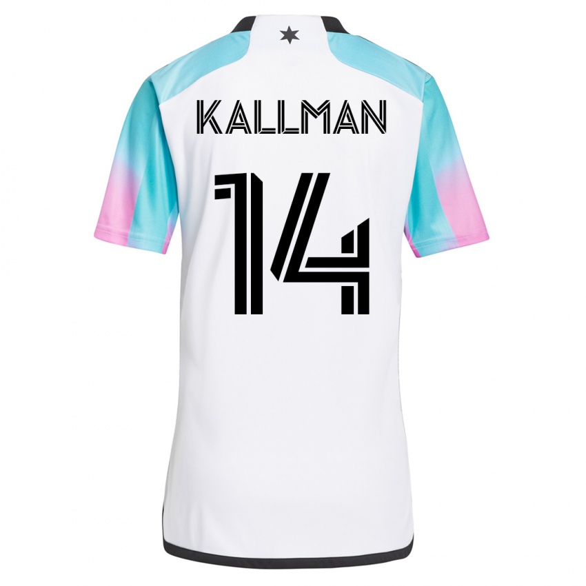 Mulher Camisola Brent Kallman #14 Branco Alternativa 2023/24 Camisa Brasil