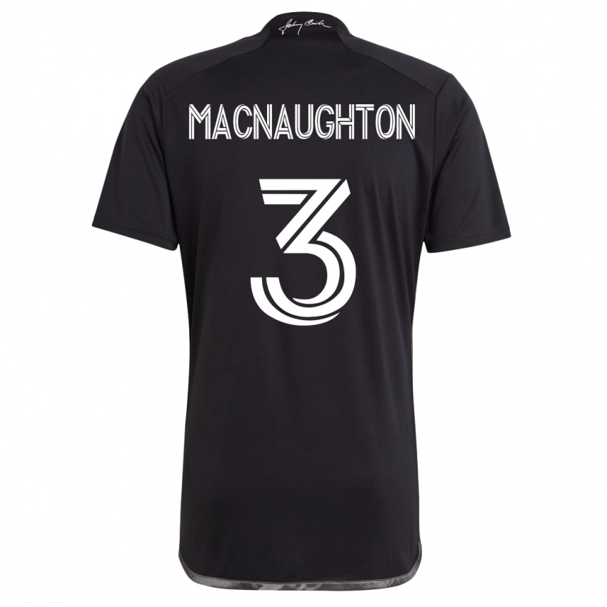 Mulher Camisola Lukas Macnaughton #3 Preto Alternativa 2023/24 Camisa Brasil