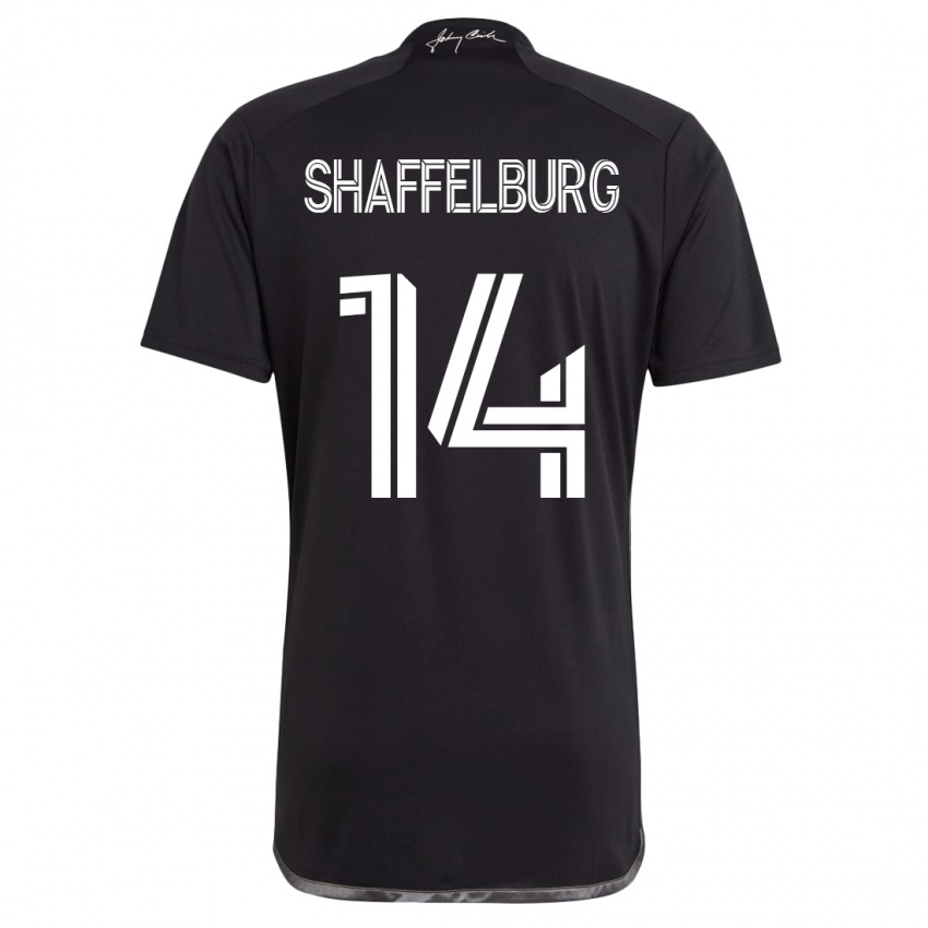 Mulher Camisola Jacob Shaffelburg #14 Preto Alternativa 2023/24 Camisa Brasil
