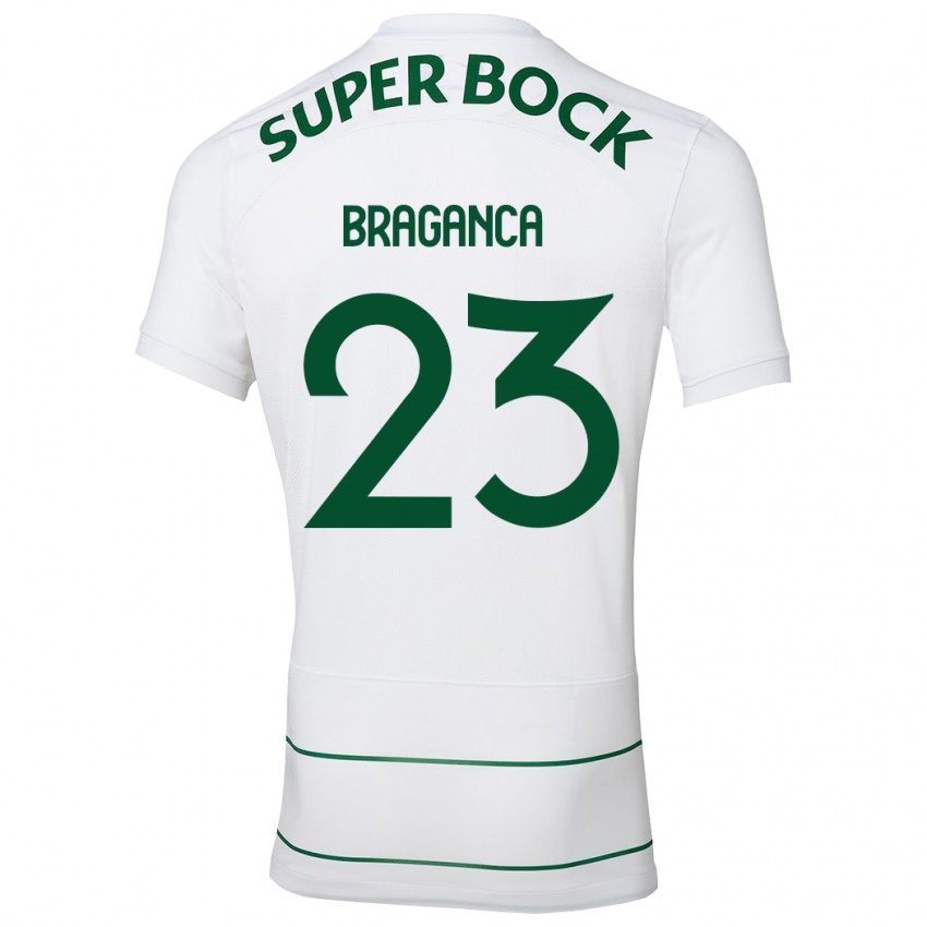 Mulher Camisola Daniel Braganca #23 Branco Alternativa 2023/24 Camisa Brasil