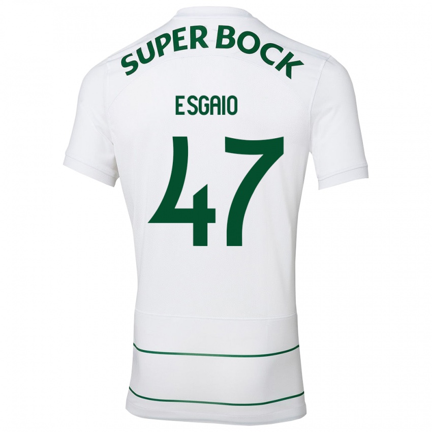 Mulher Camisola Ricardo Esgaio #47 Branco Alternativa 2023/24 Camisa Brasil