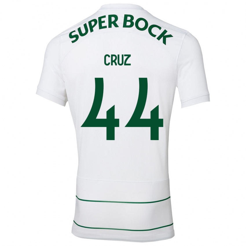 Mulher Camisola Marco Cruz #44 Branco Alternativa 2023/24 Camisa Brasil