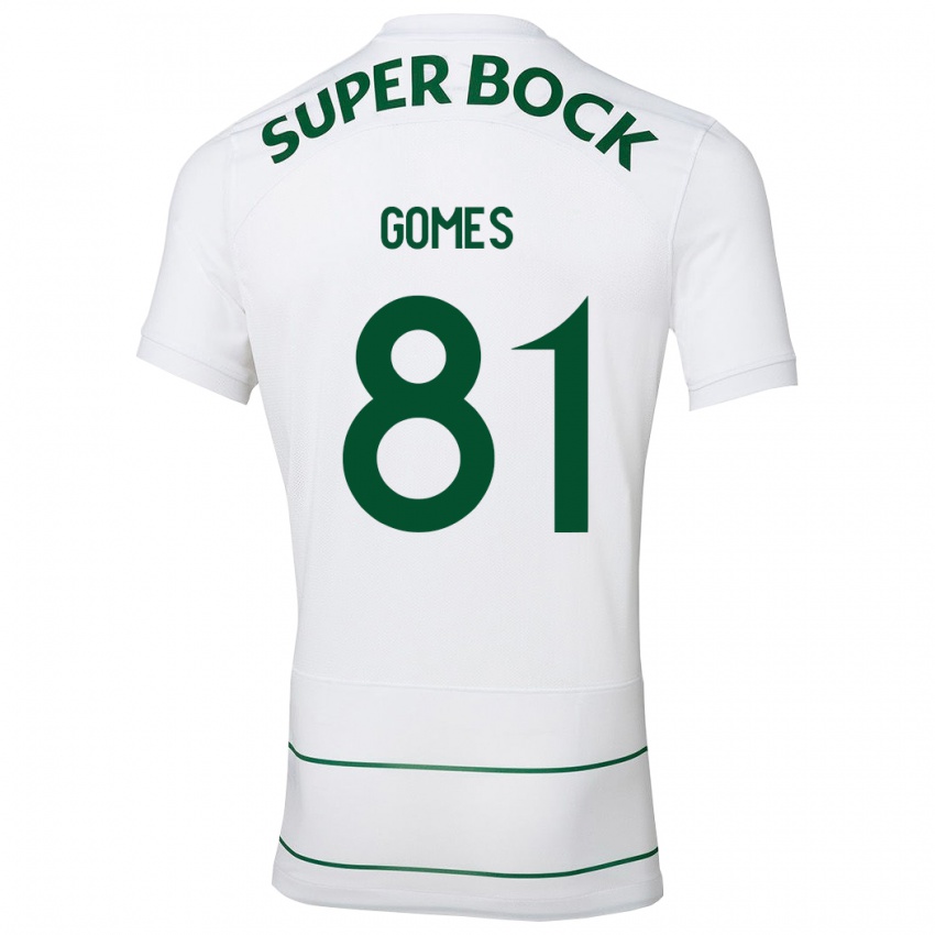 Mulher Camisola Salvador Gomes #81 Branco Alternativa 2023/24 Camisa Brasil