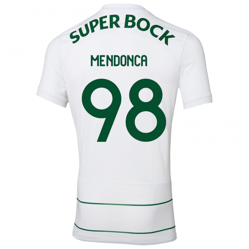 Mulher Camisola Manuel Mendonça #98 Branco Alternativa 2023/24 Camisa Brasil