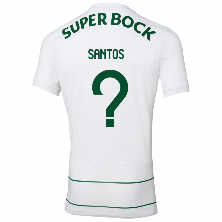 Mulher Camisola Guilherme Santos #0 Branco Alternativa 2023/24 Camisa Brasil