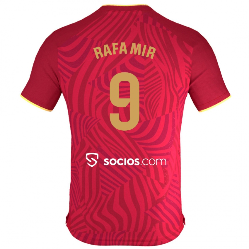 Mulher Camisola Rafa Mir #9 Vermelho Alternativa 2023/24 Camisa Brasil