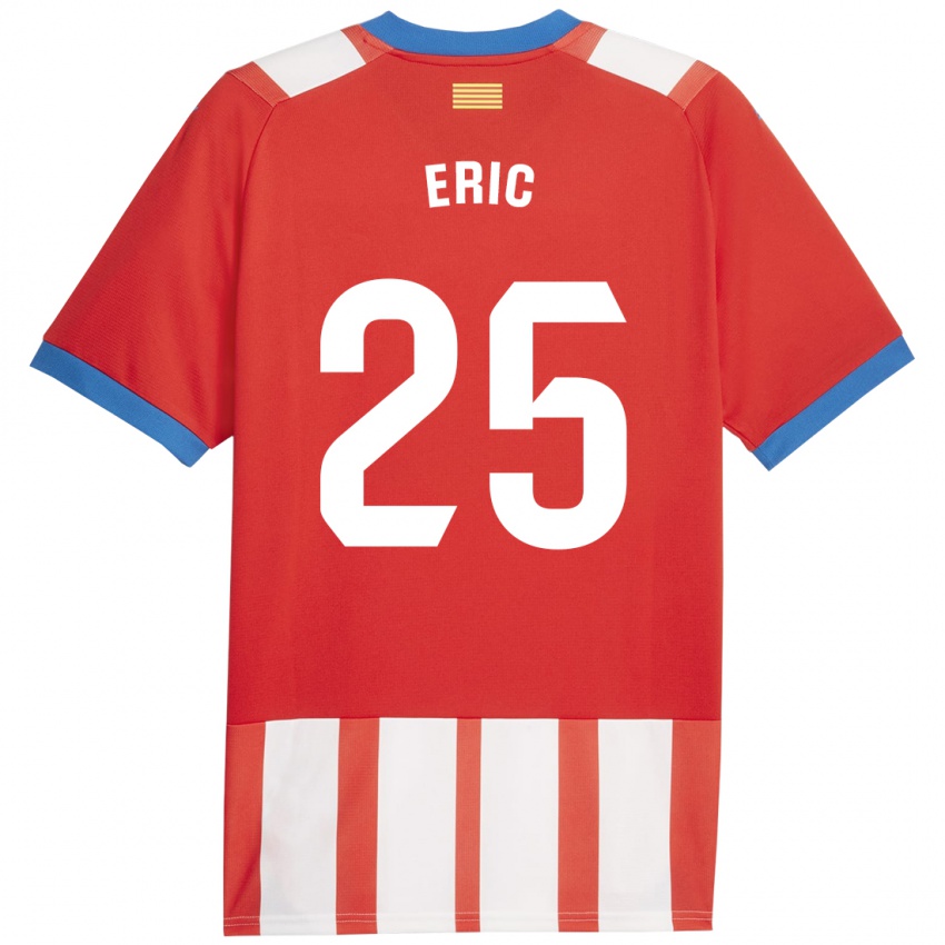 Criança Camisola Eric Garcia #25 Vermelho Branco Principal 2023/24 Camisa Brasil