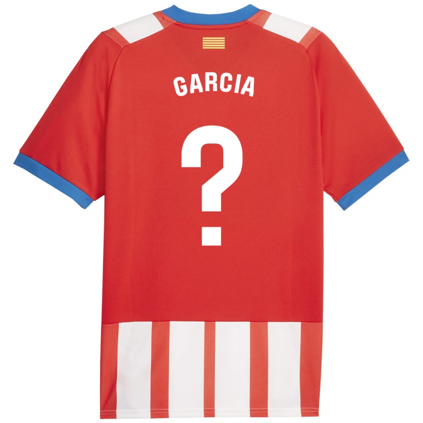 Criança Camisola Enric García #0 Vermelho Branco Principal 2023/24 Camisa Brasil