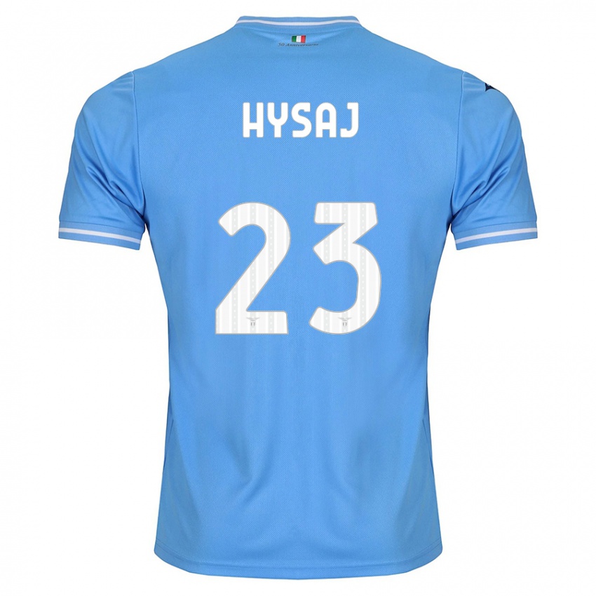 Criança Camisola Elseid Hysaj #23 Azul Principal 2023/24 Camisa Brasil