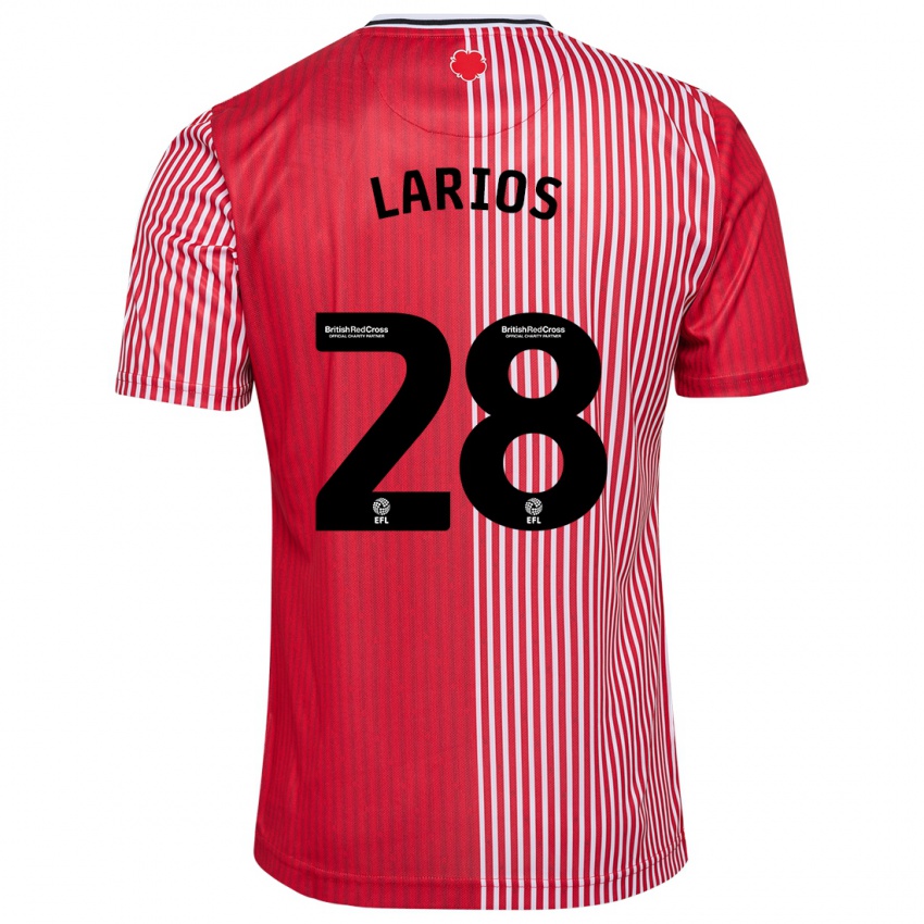 Criança Camisola Juan Larios #28 Vermelho Principal 2023/24 Camisa Brasil
