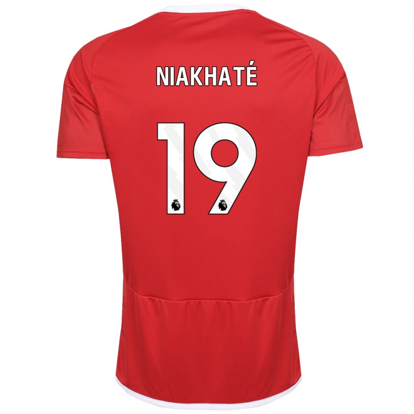 Criança Camisola Moussa Niakhaté #19 Vermelho Principal 2023/24 Camisa Brasil