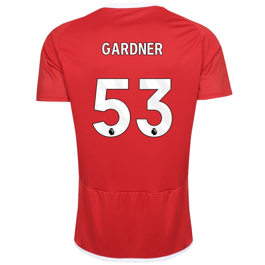 Criança Camisola Joe Gardner #53 Vermelho Principal 2023/24 Camisa Brasil