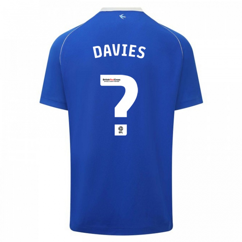 Criança Camisola Kian Davies #0 Azul Principal 2023/24 Camisa Brasil