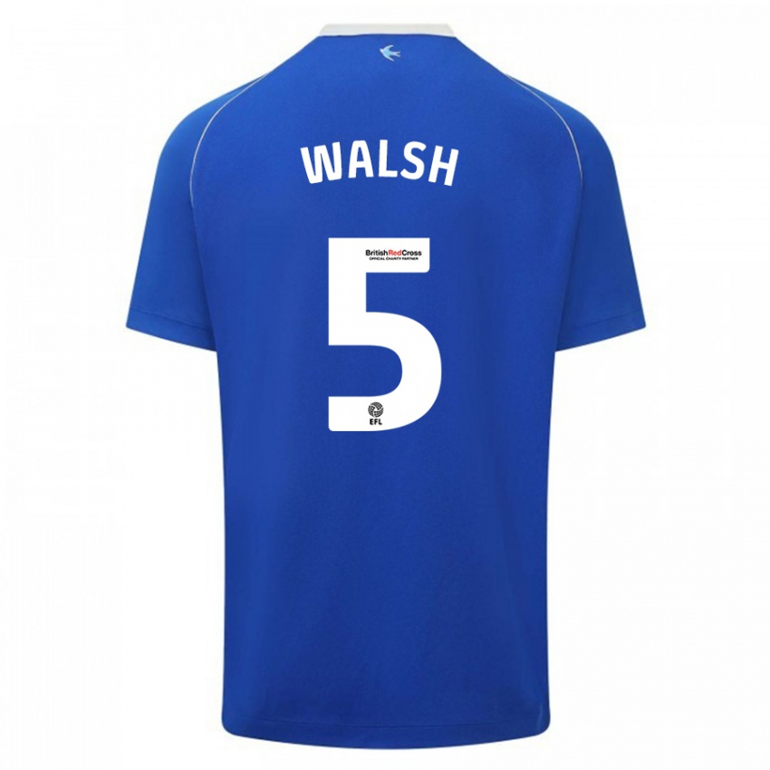 Criança Camisola Siobhan Walsh #5 Azul Principal 2023/24 Camisa Brasil