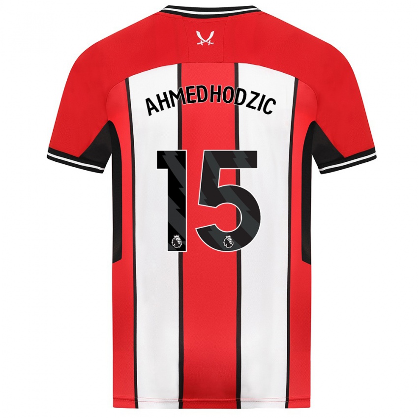 Criança Camisola Anel Ahmedhodzic #15 Vermelho Principal 2023/24 Camisa Brasil