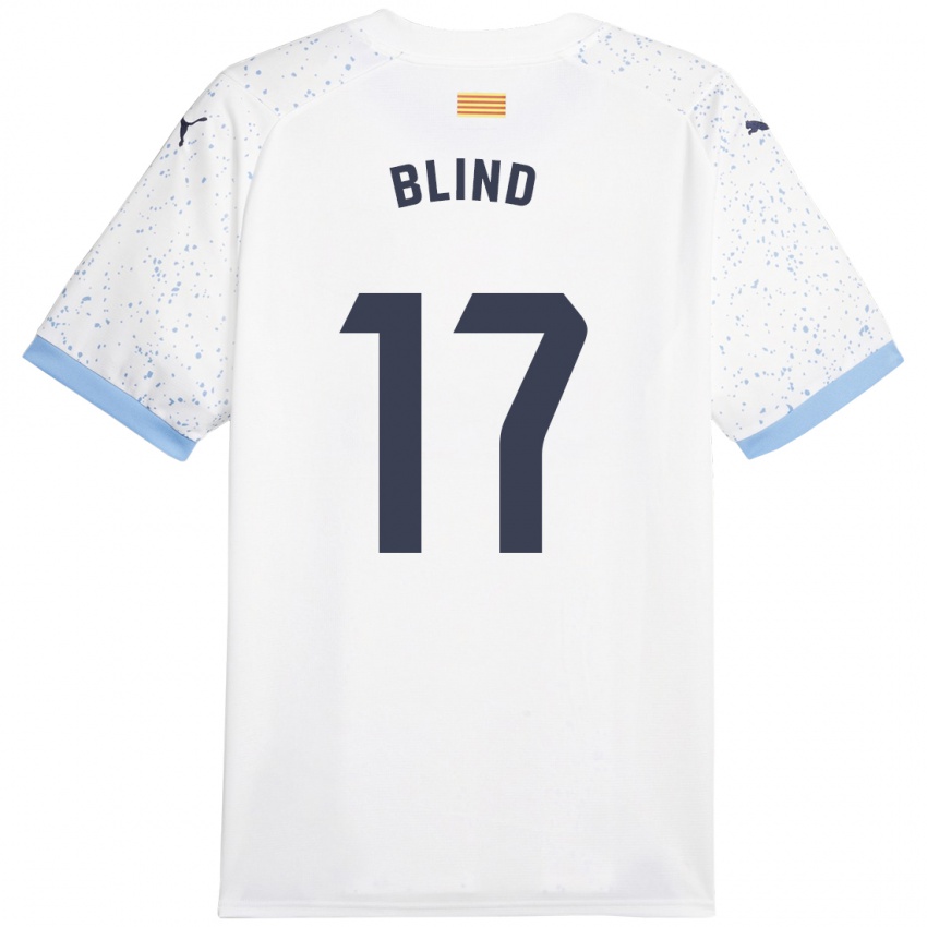 Criança Camisola Daley Blind #17 Branco Alternativa 2023/24 Camisa Brasil