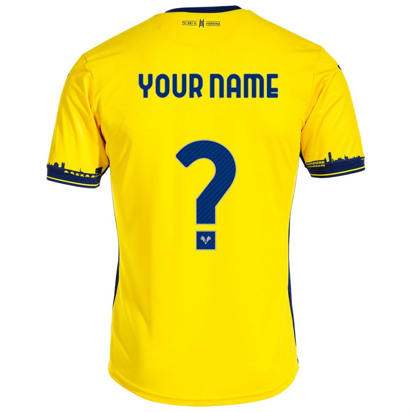 Criança Camisola Seu Nome #0 Amarelo Alternativa 2023/24 Camisa Brasil