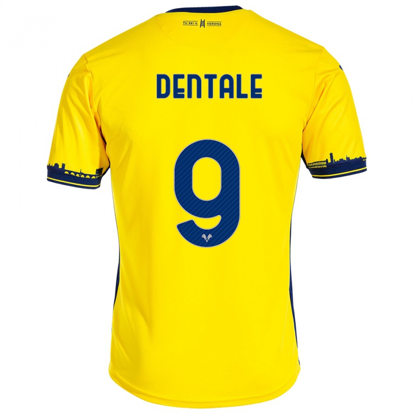 Criança Camisola Alessandro Dentale #9 Amarelo Alternativa 2023/24 Camisa Brasil